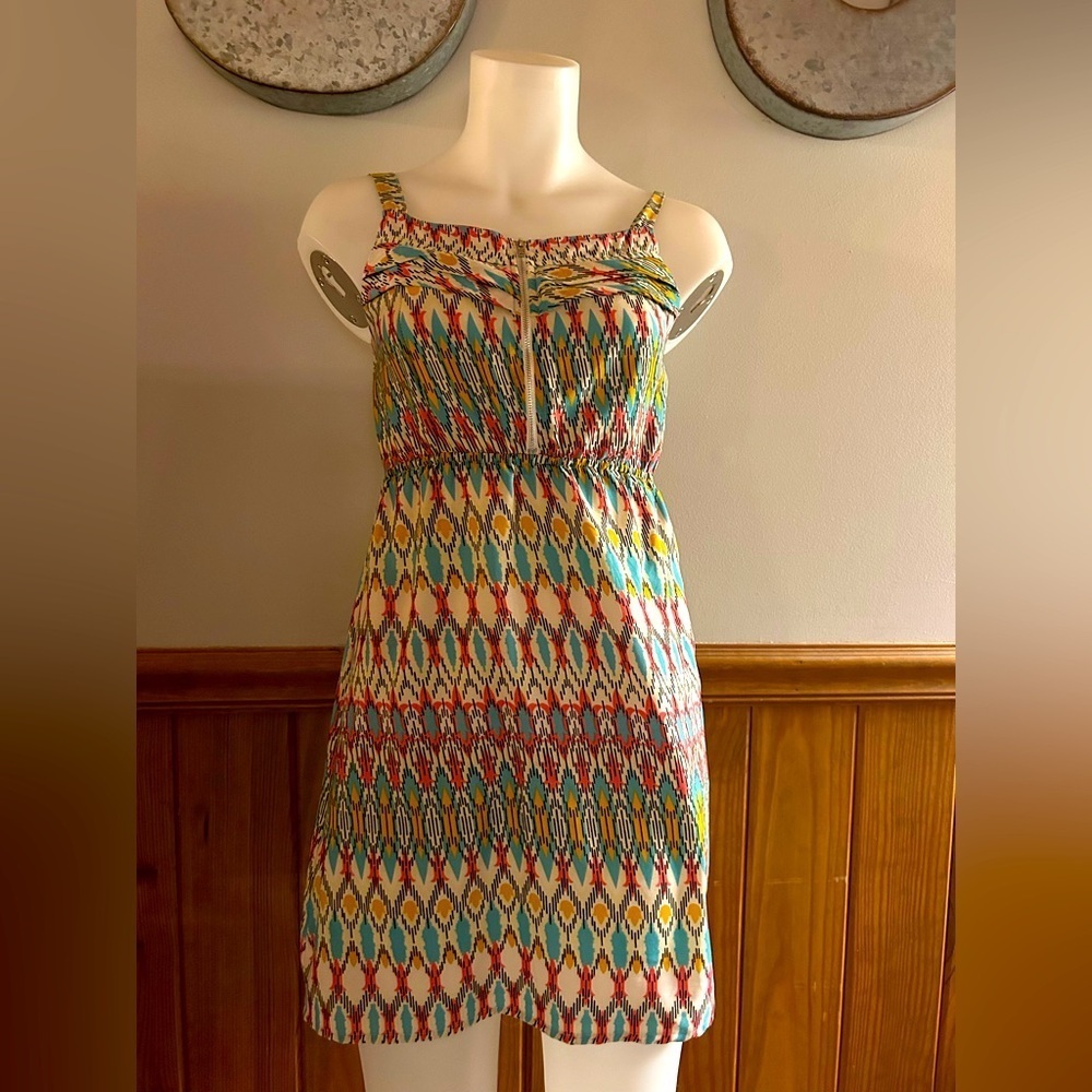 Sundress girl’s sz 16, women’s XS/sz 0-2, elastic waist, beach vibes, mini dress